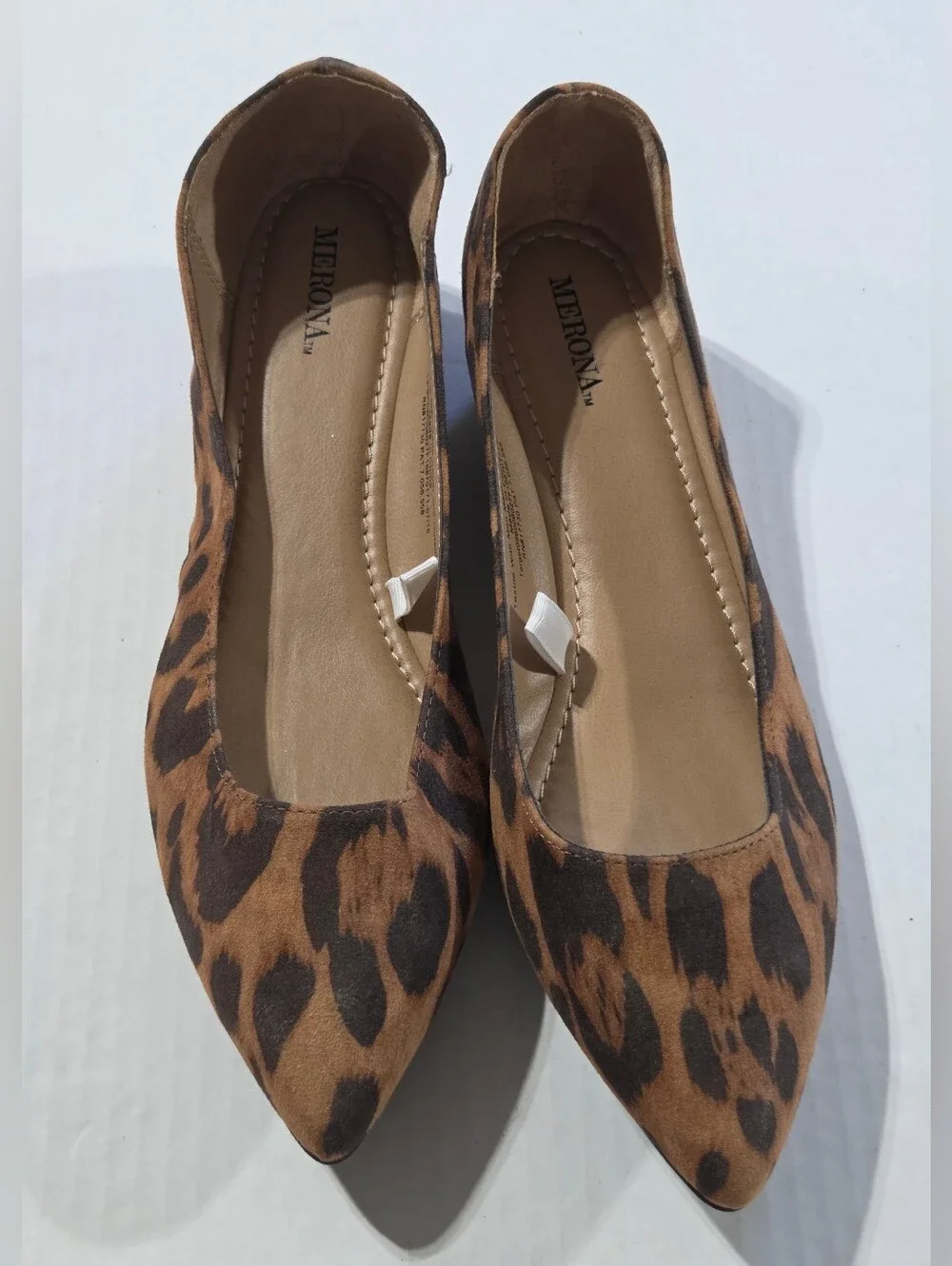 Merona Leopard Print Pointed Toe Flats - Brown/Black